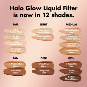 Elf halo glow liquid filter 12 shades